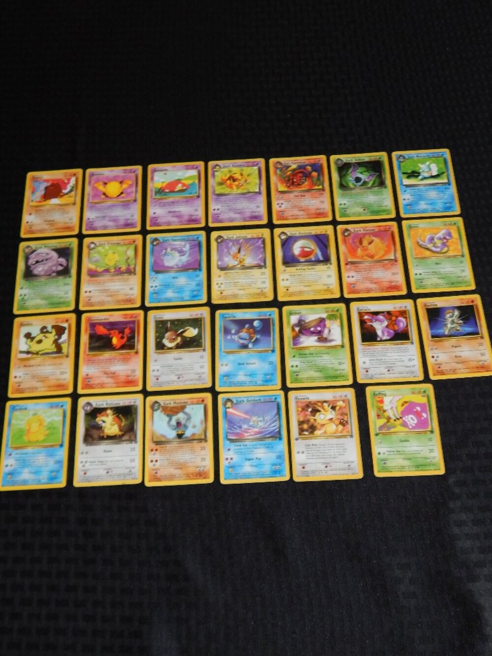 Vintage LOT 27 Pokemon TCG WOTC Team Rocket Base Series Set Trading Cards